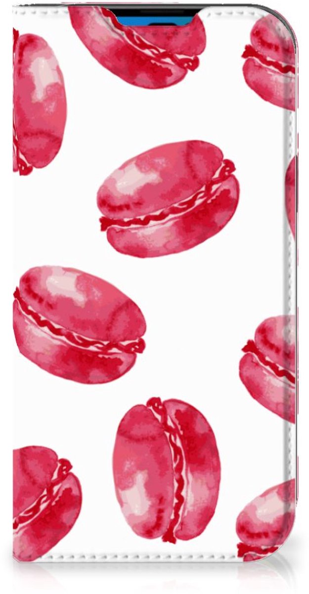 iPhone 14 Pro Flip Style Cover Pink Macarons