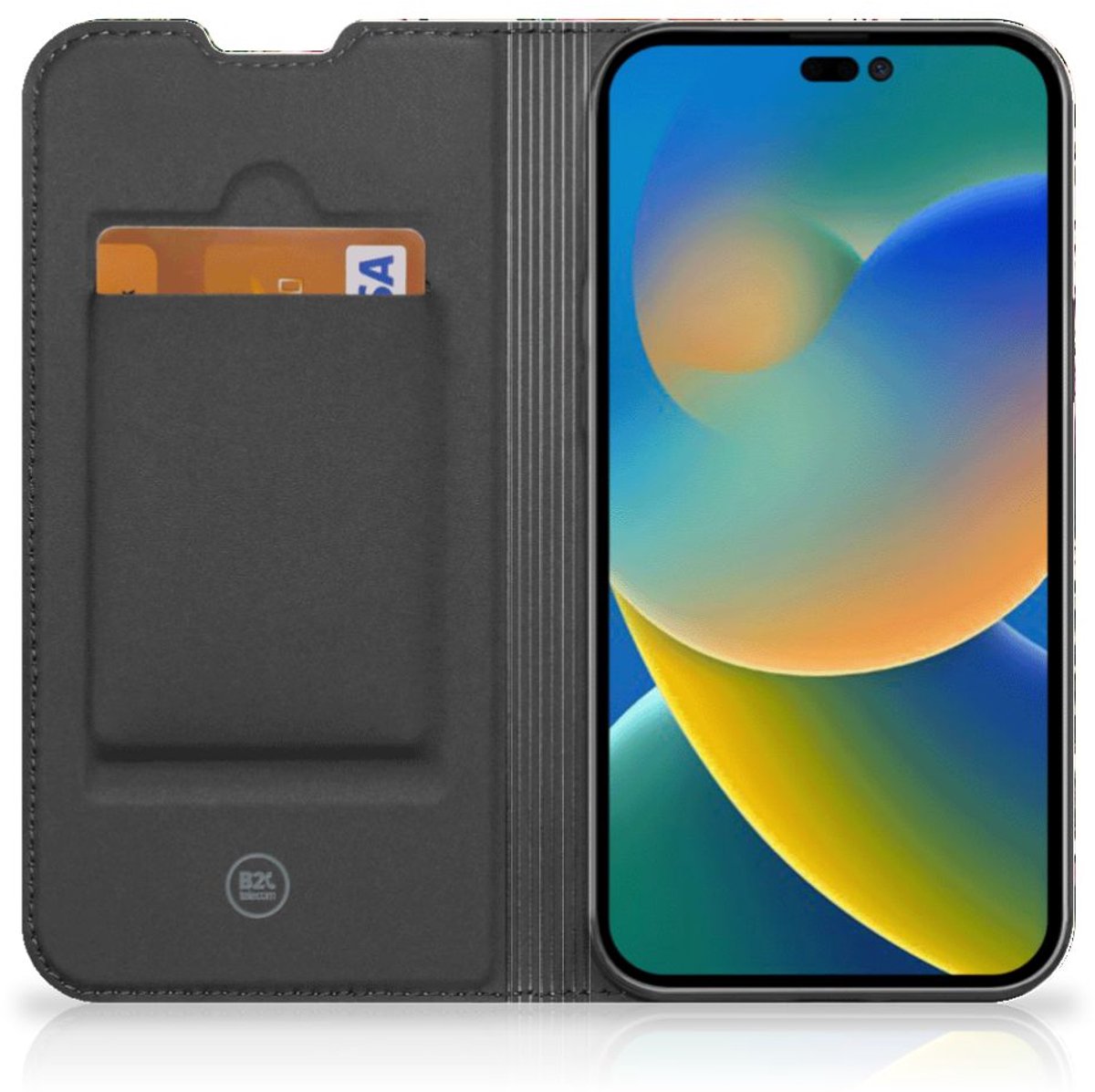 Standcase Hoesje voor iPhone 14 Pro Max Smart Cover Flowers