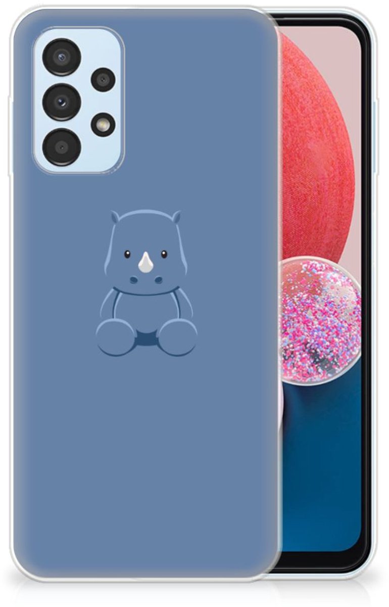 Samsung Galaxy A13 4G Telefoonhoesje met Naam Baby Rhino