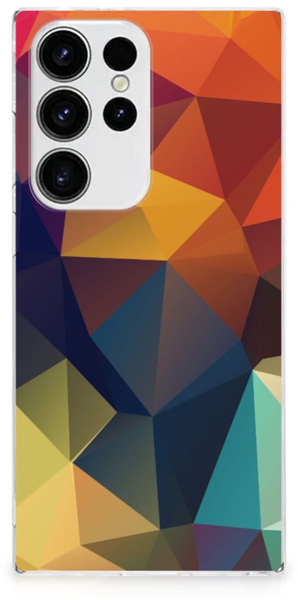 Samsung Galaxy S23 Ultra TPU Hoesje Polygon Color