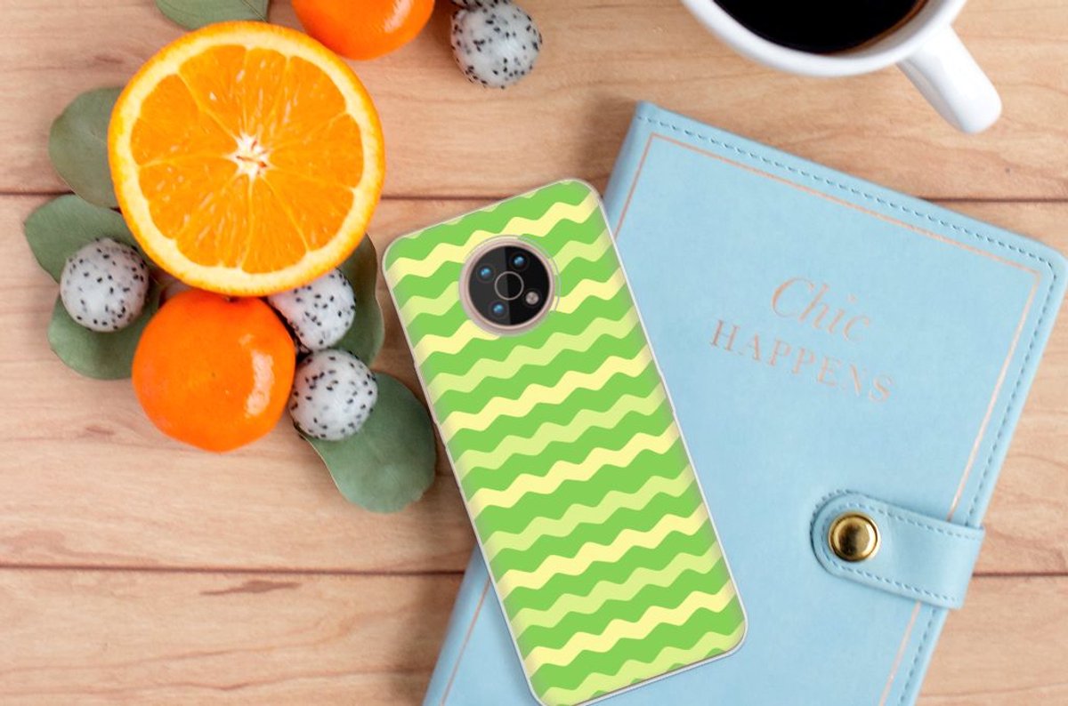Nokia G50 TPU bumper Waves Green