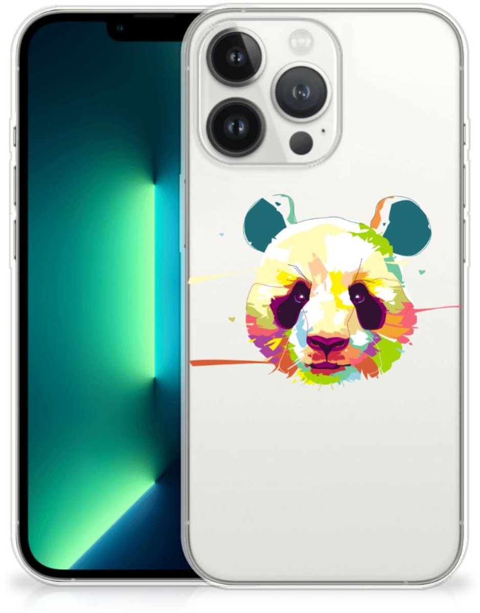 iPhone 13 Pro Max Telefoonhoesje met Naam Panda Color