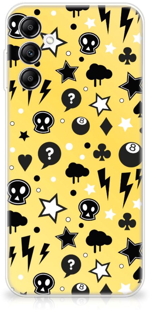 Silicone Back Case Samsung Galaxy A14 5G Punk Geel