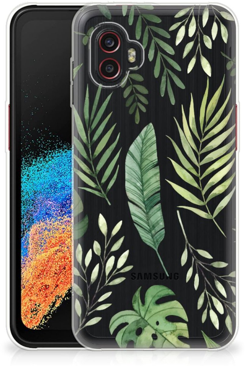 Back Cover voor Samsung Galaxy Xcover 6 Pro TPU Case Leaves