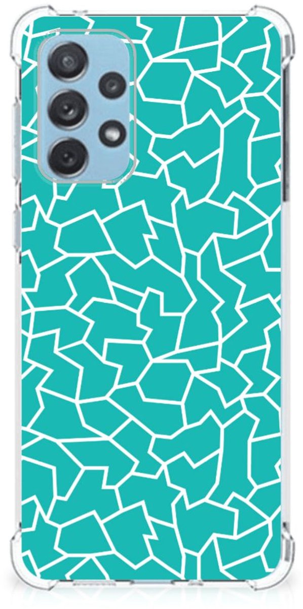 Samsung Galaxy A73 Back Cover Cracks Blue