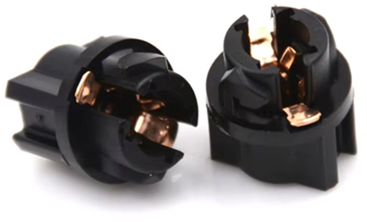 T5 Twist Lock Lampfitting – Instrumentenpaneel, Dashboard & Cluster Verlichting, Zwart ( per stuk)