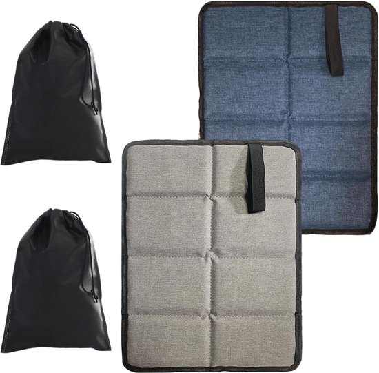 Coussins de siège outdoor 2 pièces – Tapis portable résistant à l'humidité avec sacs de rangement – ​​Accessoires de pique-nique dans le parc – Convient pour le camping et la randonnée.