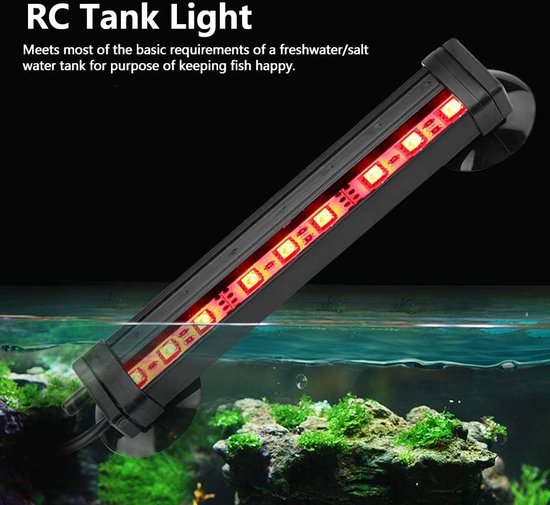 Sonnewelt aquarium LED-verlichting met timer, LED aquarium licht dimmer kleur veranderen, afstandsbediening, 112
