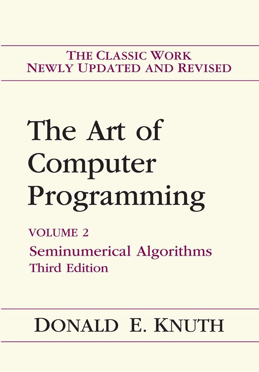 Omslag van Art of Computer Programming, Volume 2