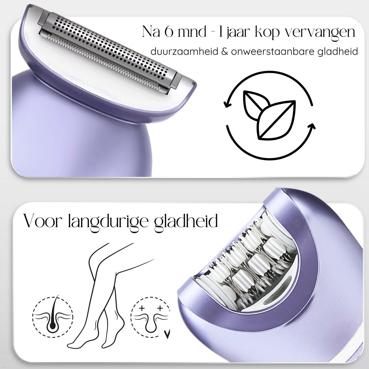 Sansbeauté® 7 in 1 Ladyshave voor Vrouwen - Gezicht - Oksels - Benen - Epilator - Trimmer voor Vrouwen & Dames - Bikinitrimmer Dames - Trimmer Vrouw Intiem - Scheerapparaat Vrouw thumbnail 4