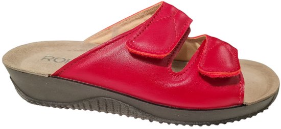 Rohde Dames Slippers Met Klittenband Sluiting Rood 40 bol