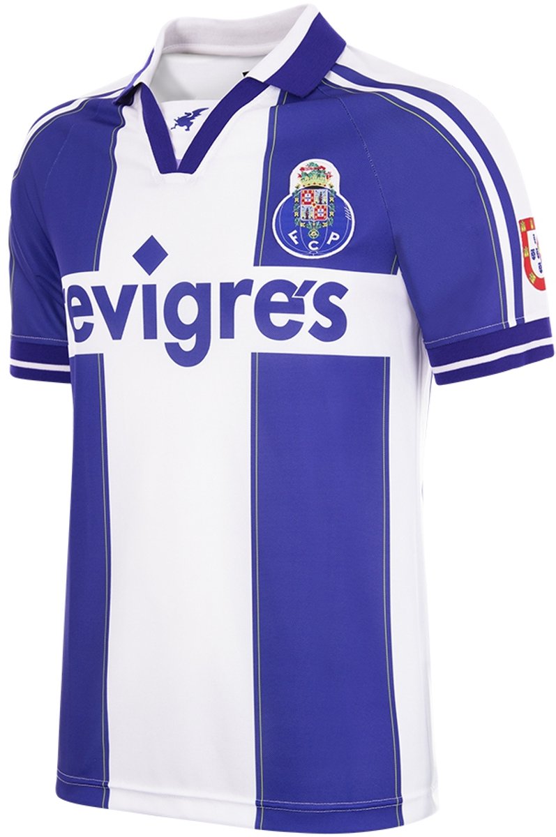 COPA - FC Porto 1998/99 Retro Voetbalshirt - Heren - Blauw - Wit - XL