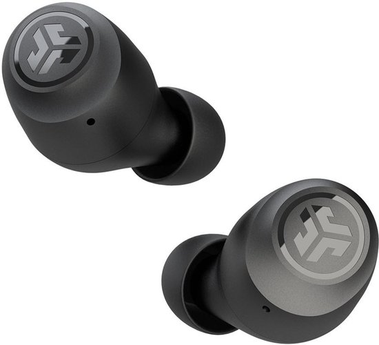 JLab Go Pop Draadloze Oordopjes - Bluetooth Oortjes Draadloos - 35 uur Batterijduur - Met Microfoon - Geschikt voor Android en Apple - Zwart