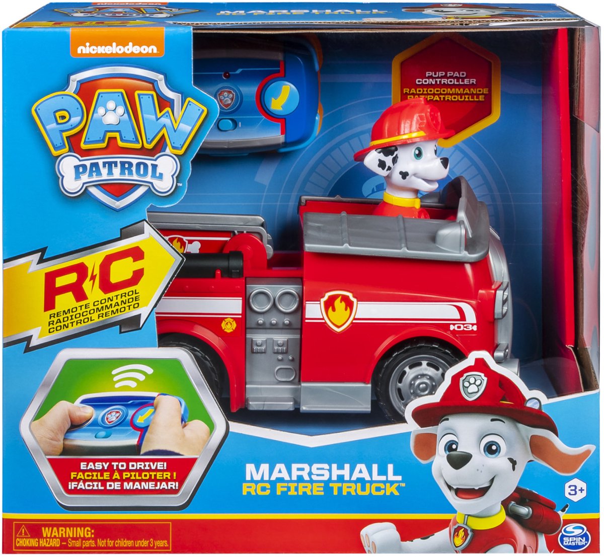 PAW Patrol - Marshall - Brandweerwagen - 2,4 GHz - RC - Speelgoedvoertuig — afbeelding 5