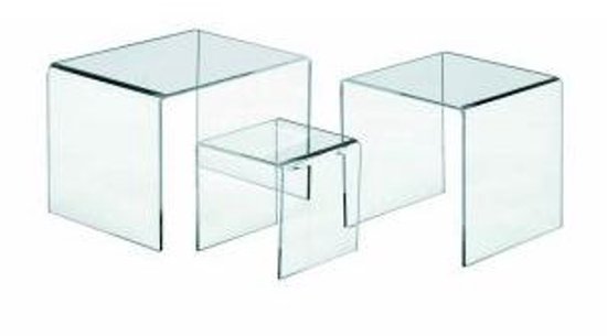 Lebez 7062 Transparante Acryl Multimedia-standaard 200x140x140 mm voor Apparaten