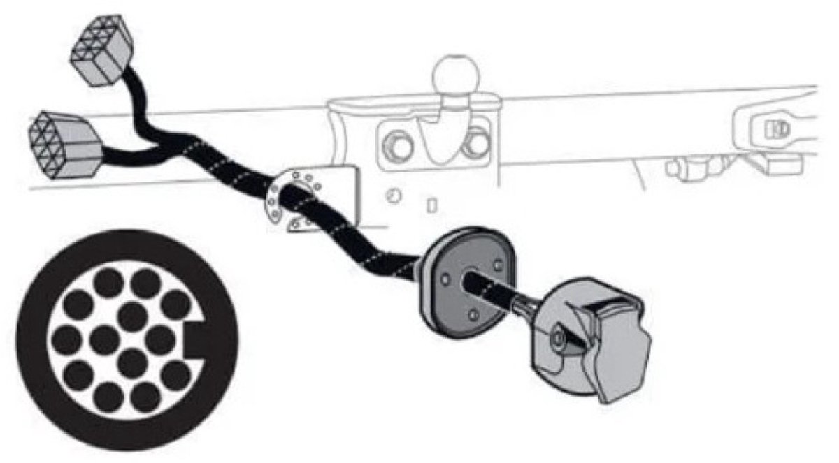 Thule VeloSwing Wiring Kit <2011 (13pin)