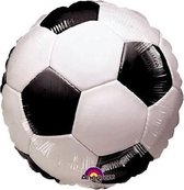 Anagram Folieballon Voetbal 23 Cm Wit/zwart