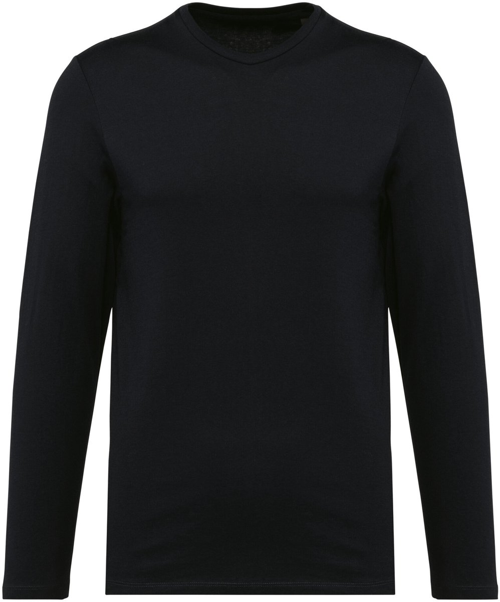 Kariban Premium Supima® heren-T-shirt ronde hals lange mouwen PK302 - Black - M