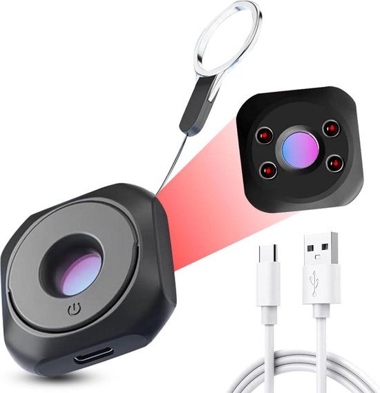 Mini-verborgen cameradetector met 3 lichtmodi - Detectie van verborgen camera's en infrarood zichtapparaten