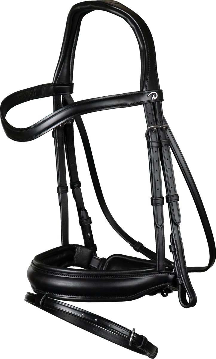 Dy'on Hoofdstel Dy'on Drc Matte Medium Crank Noseband Zwart