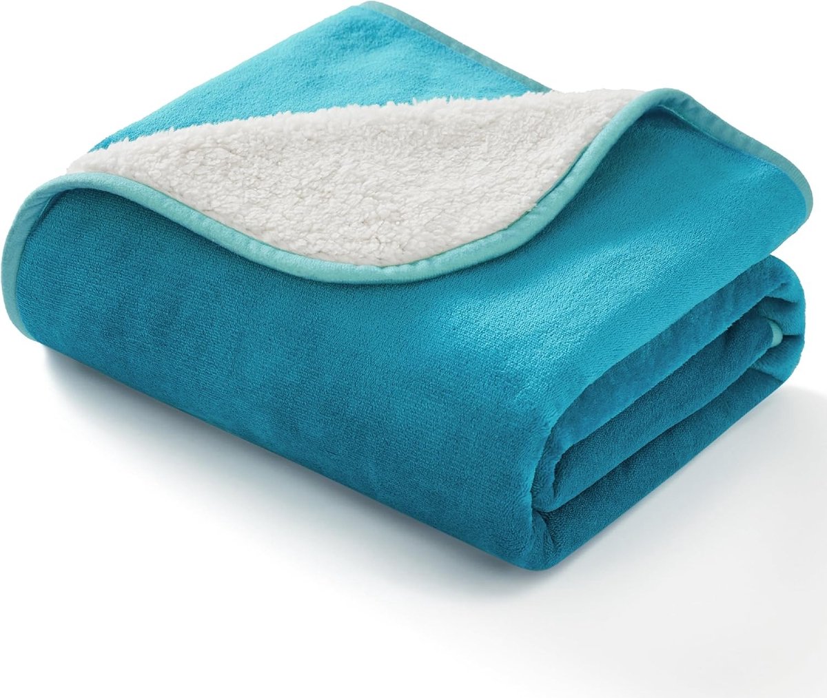 Clord PetCare Series - Waterdichte Hondendeken - 80x60 cm - Wasbaar & Zacht Sherpa Fleece - Voor Kleine Honden & Katten - Teal