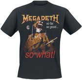 Megadeth So What Vintage Tracklist Heren T-shirt - zwart - L