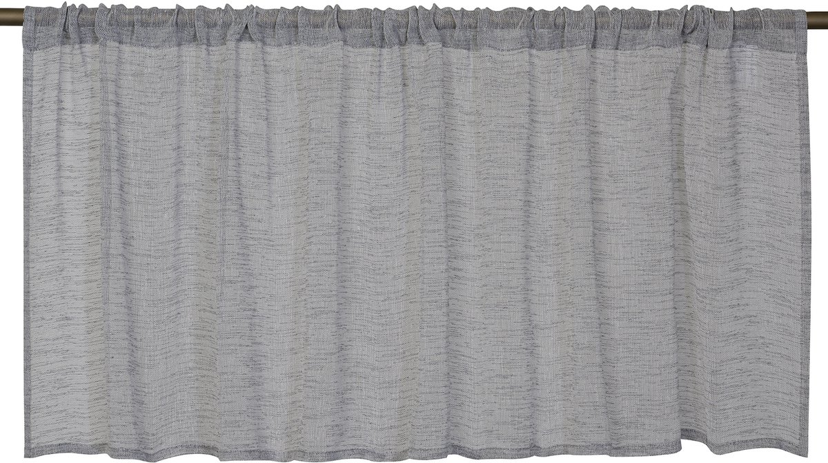 Elbersdrucke Bistro Gordijn Liem 48x140 cm grijs semi-transparant