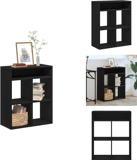 vidaXL Boekenkast 3-laags 60x30x60 cm bewerkt hout