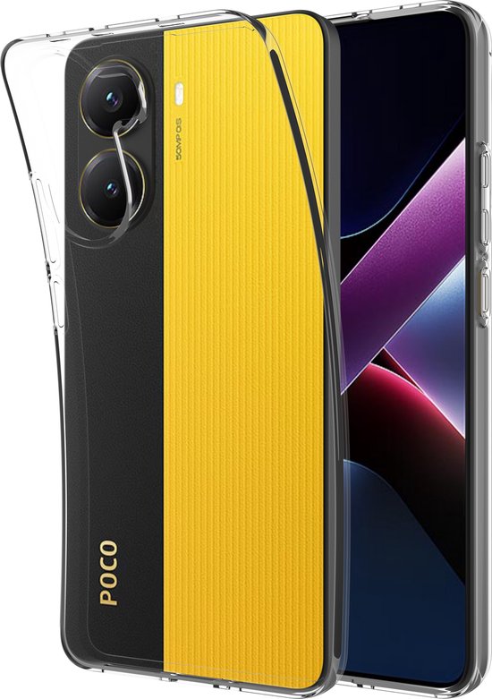 Cazy Hoesje geschikt voor Xiaomi Poco X7 Pro Hoesje Siliconen - Flexibele Case - Transparant