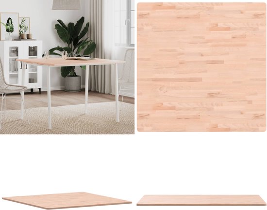 vidaXL - Tafelblad - Bruin - Hout - 100 x 60 x 1.5 cm