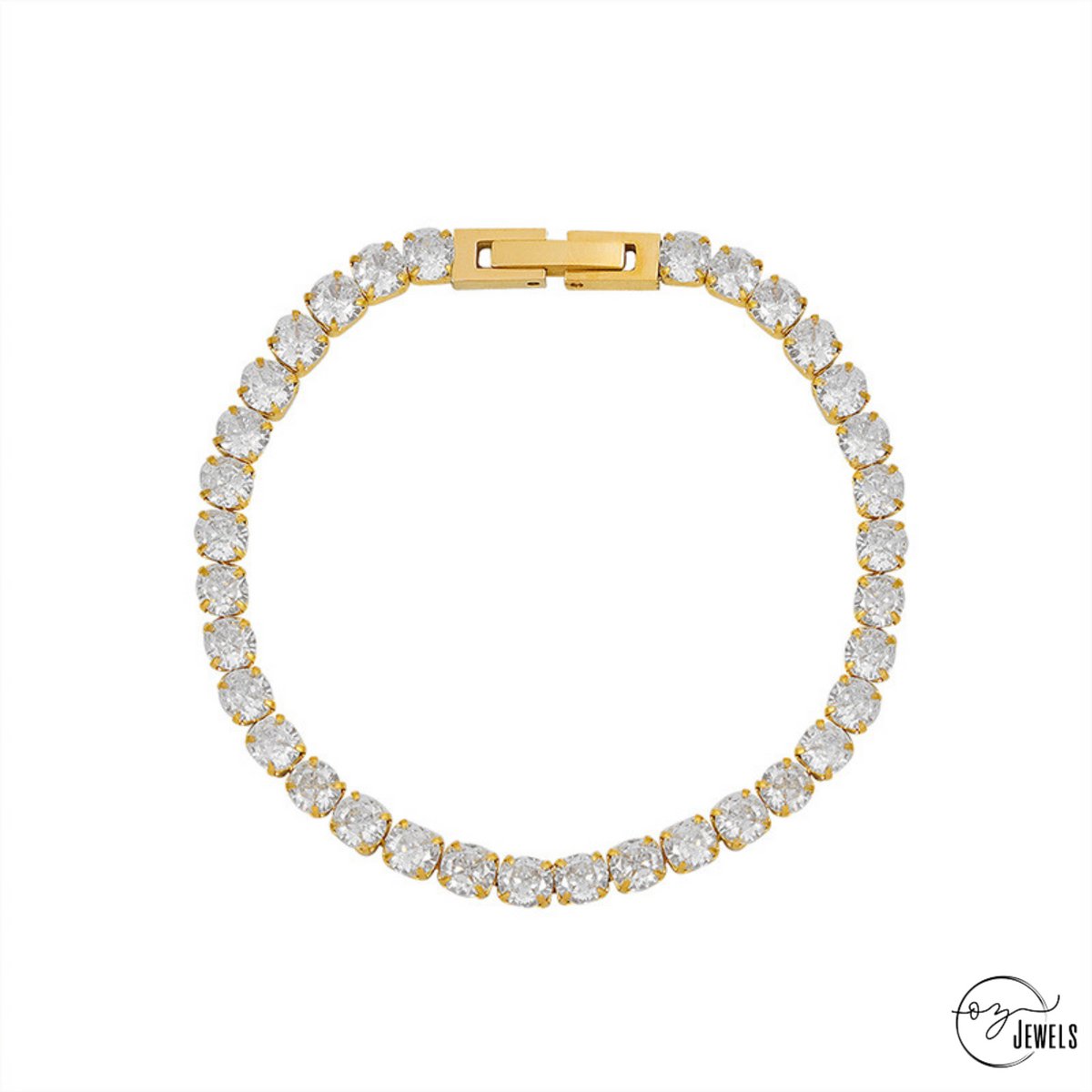 OZ Jewels – Charm Armband – Verguld – Elegant – Vrouwen – verstelbare
