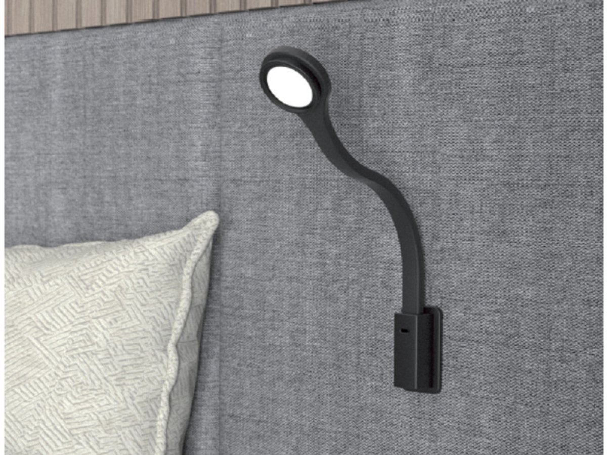 LED Lamp Zwanenhals R2 Flex Rond + USB-C Wit
