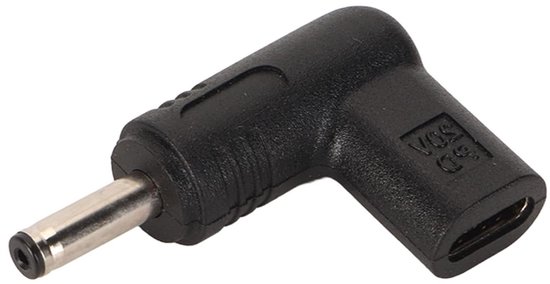 AAOTOKK Gelijkstroom bron Adapter 90°DC5,5x2,1mm aan Micro USB 5V Gelijkstroom bron laden Connector Geschikt voor Mobiele Telefoons,Tablets,MP3 Spelers en Micro USB Apparaten.(2-individueel/Micro