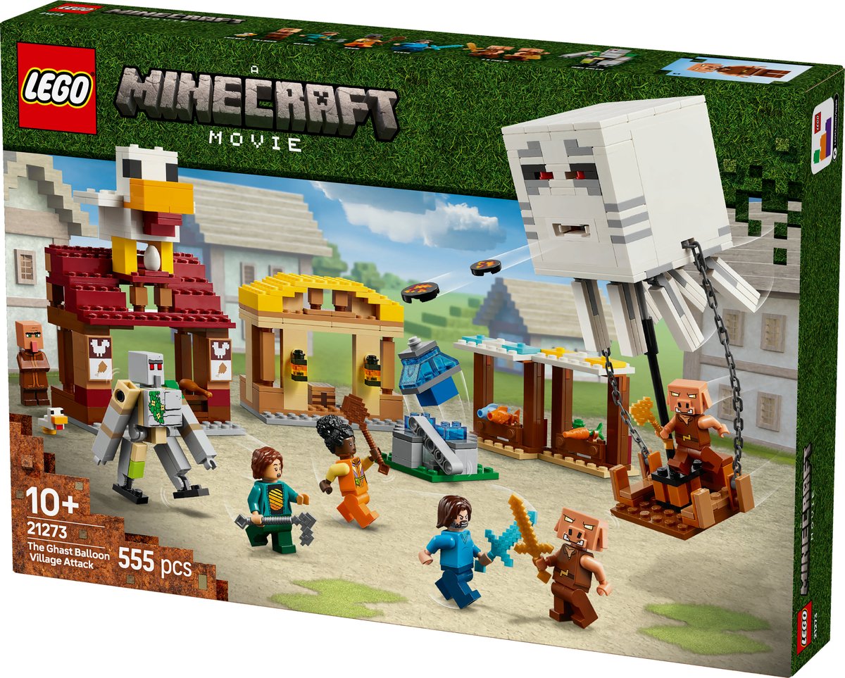 LEGO Minecraft De Ghast-Ballon Aanval op het dorp - 21273 — afbeelding 15