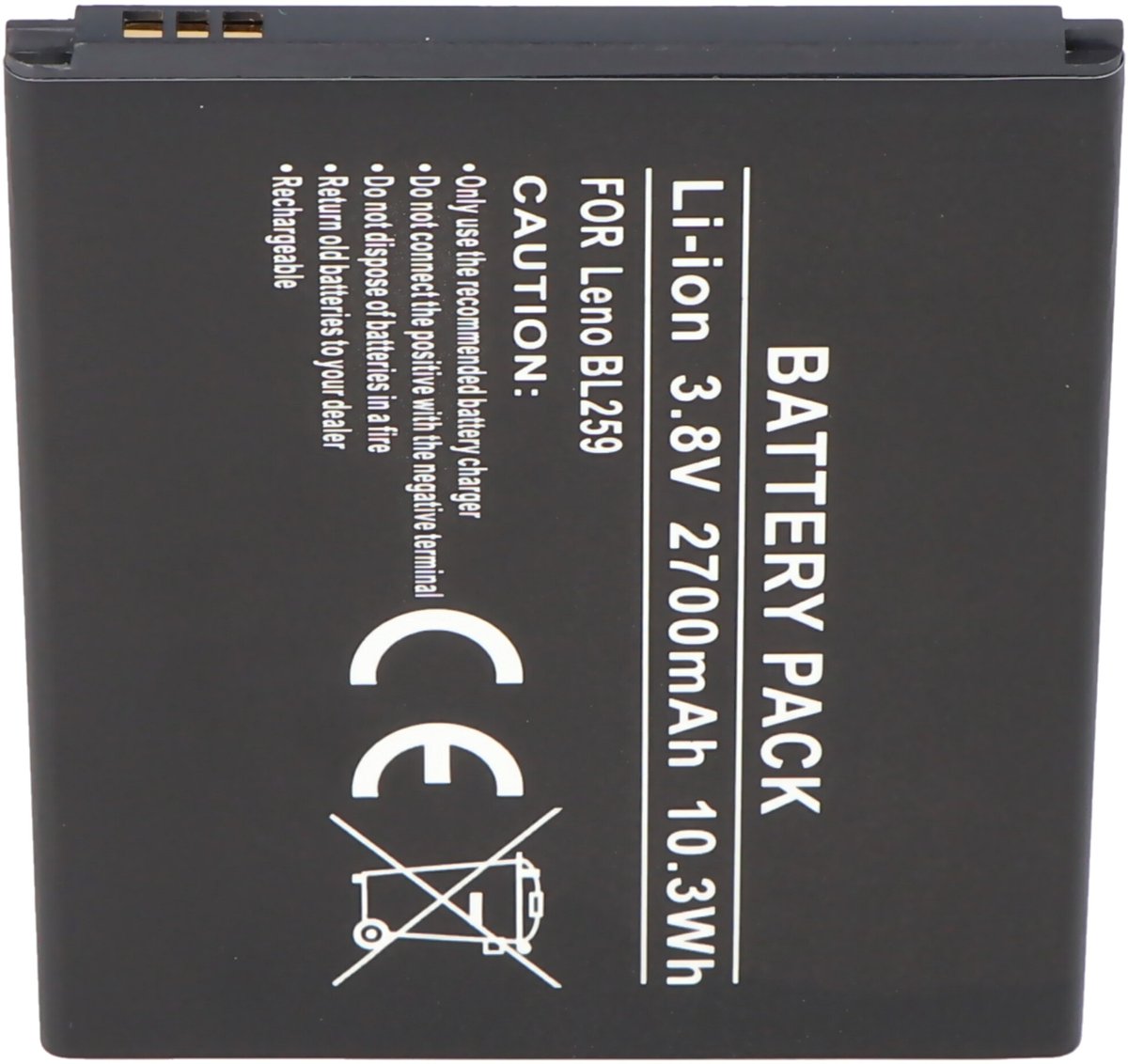 Batterij geschikt voor smartphone Lenovo Lemon 3, Lemon 3 Dual SIM TD-LTE batterij BL259