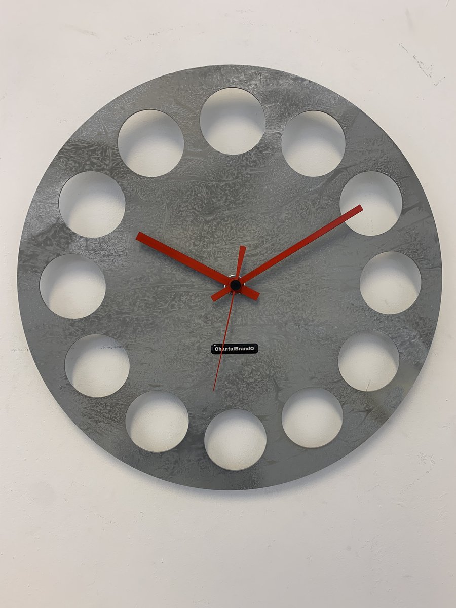 MOSACLOCK GREY LABEL Wandklok Modern Industrieel Design