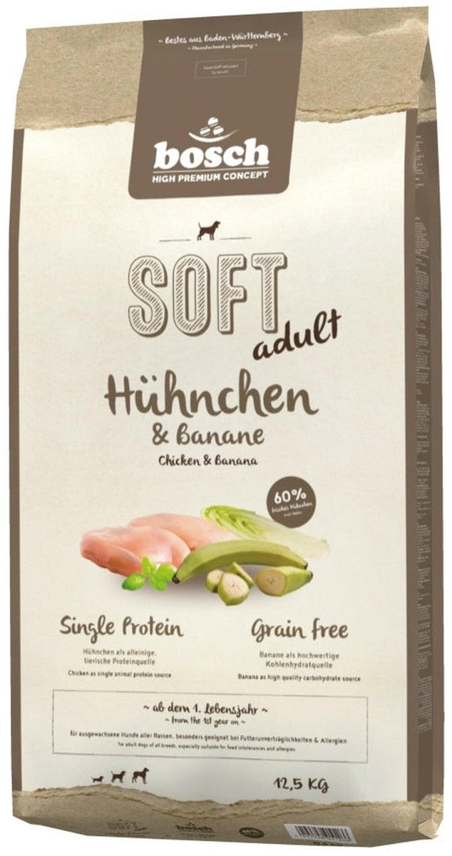 Bosch Bosch HPC Zacht Kip & Banaan - 12,5kg