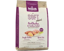Bosch Soft Mini Hondenvoer - Parelhoen en Zoete aardappel - 2,5 kg