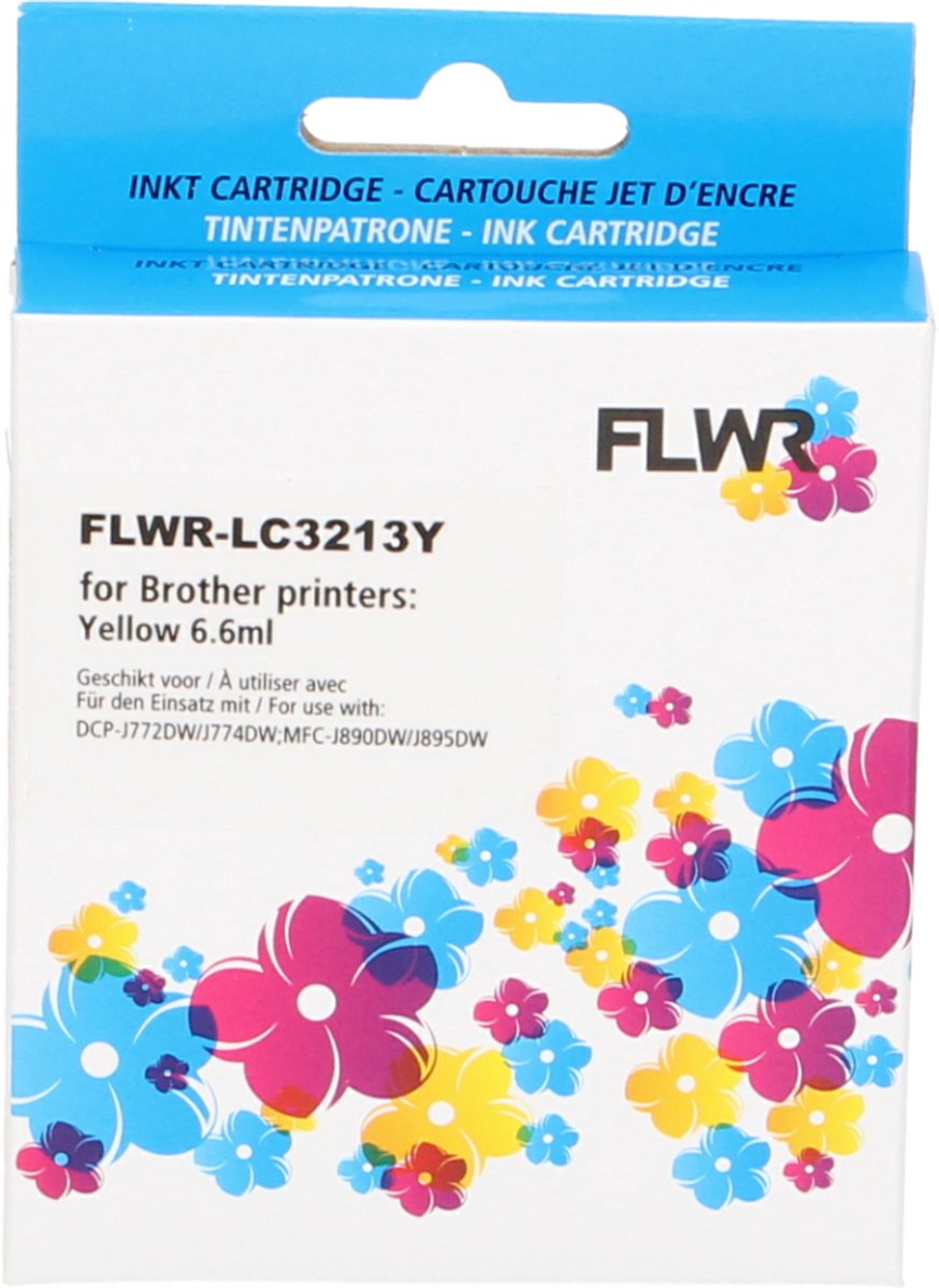 FLWR - Cartridges / Brother LC-3213 / geel / Geschikt voor Brother