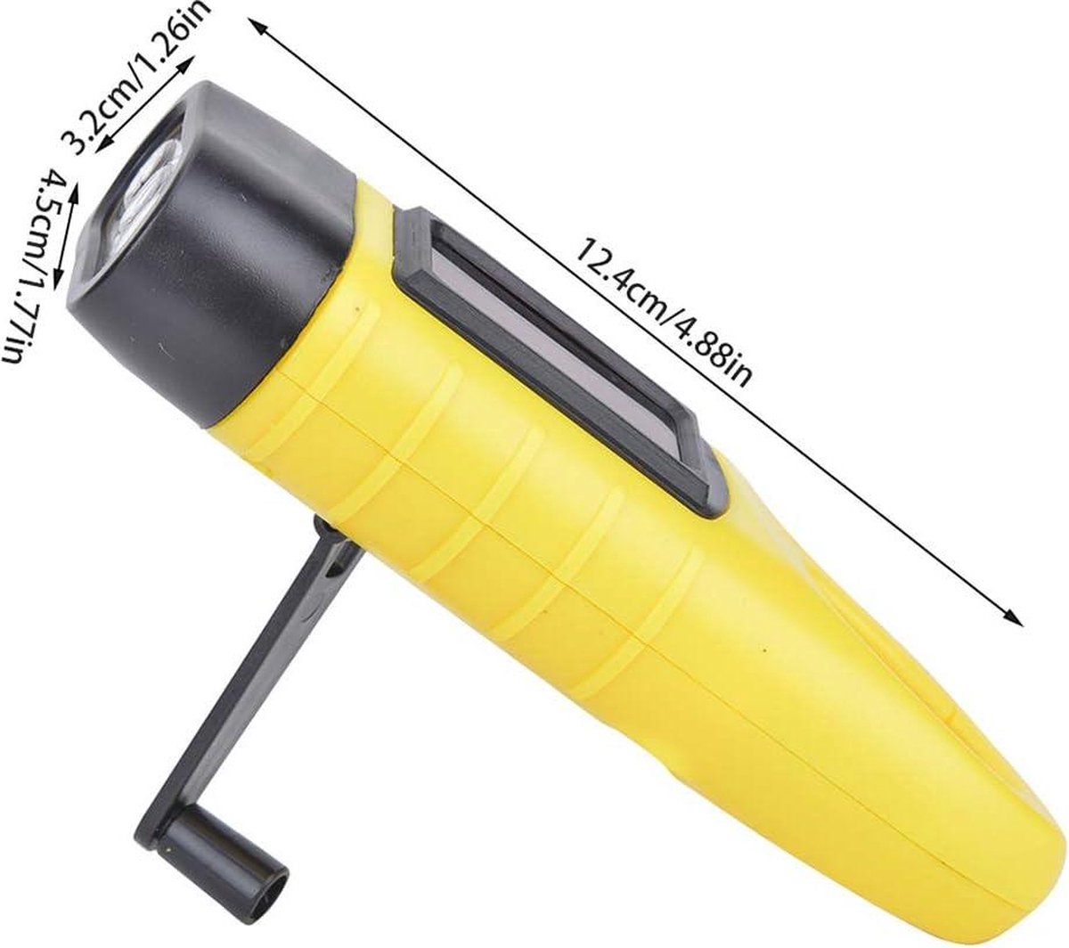 Led-zaklamp op zonne-energie, led-zaklamp, draagbare