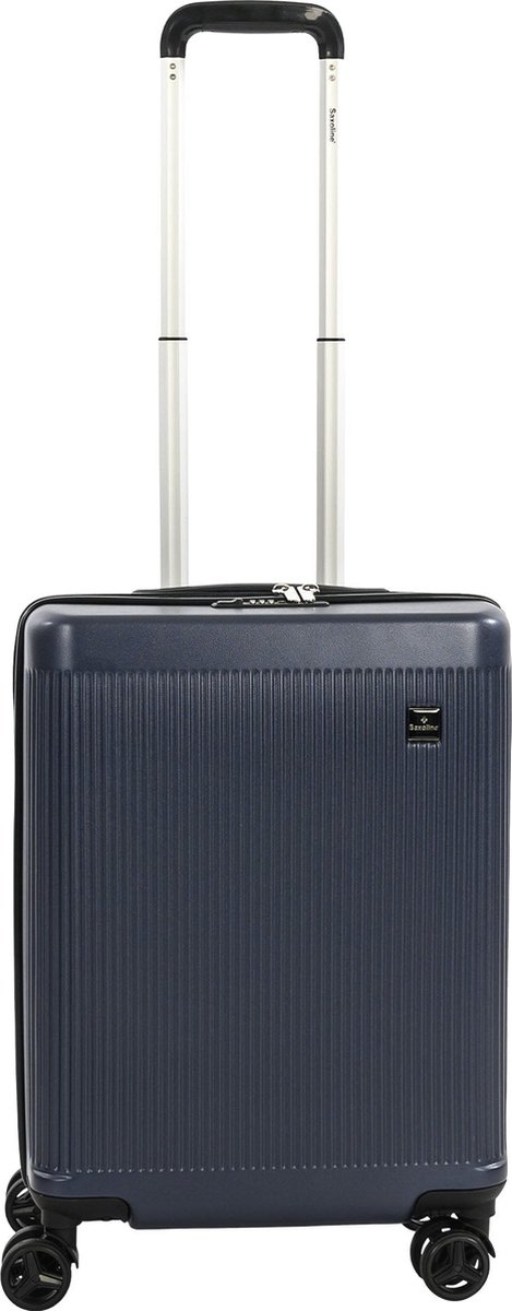 Saxoline Handbagage Harde Koffer / Trolley / Reiskoffer - 55cm (S) - Algarve - Blauw - Marine Blauw / Small