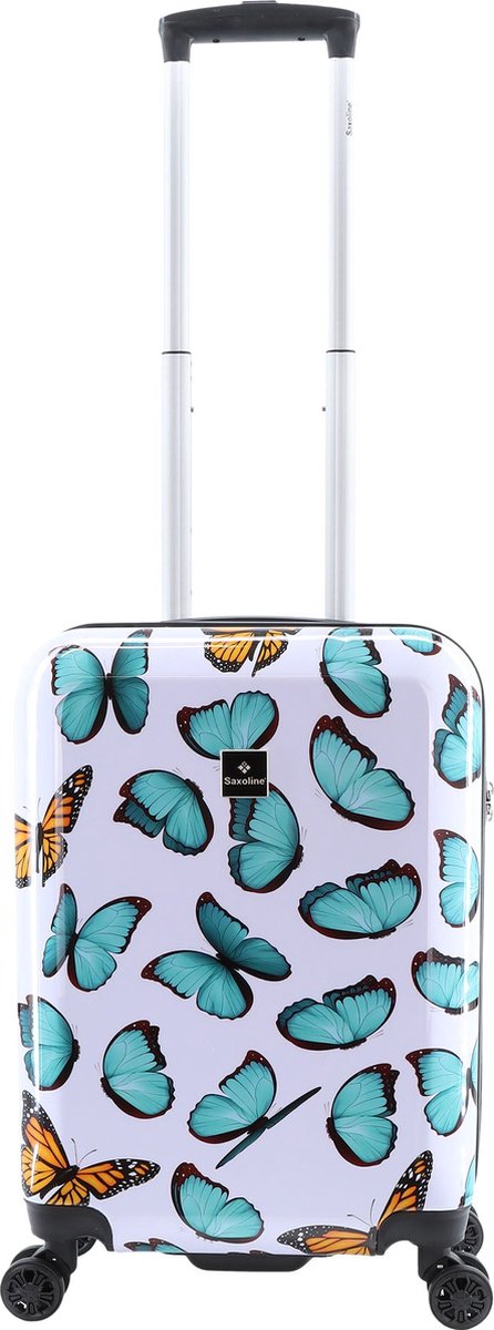 Saxoline Handbagage Harde Koffer / Trolley / Reiskoffer - 55cm (Small) - Springful Print - Bedrukt / Small