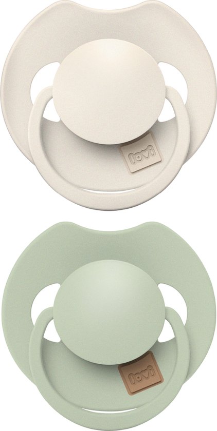 Sucettes Difrax Dynamic Lovi Prime - 0 mois - 2 pièces - Noix de coco/pistache