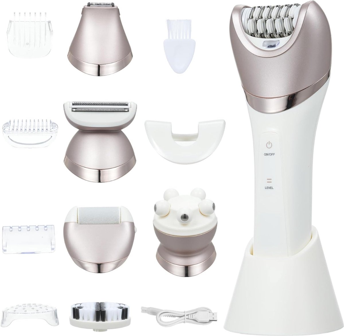 DailySupplies® Epileerapparaat Dames - Epilator Gezicht - Ontharingsapparaat - Wit