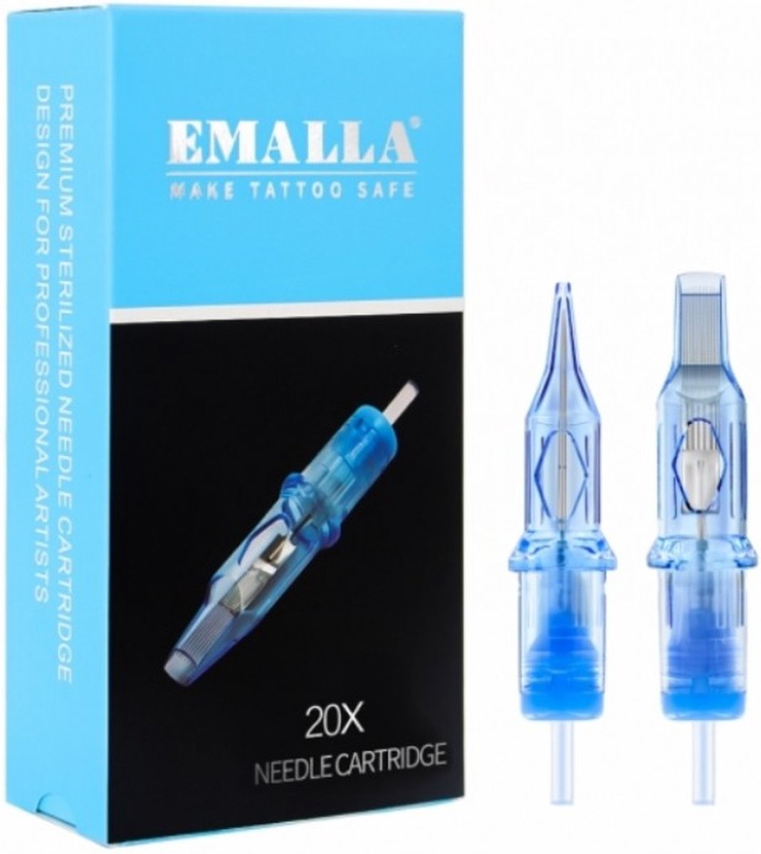 Emalla 1007RLL | 0.30 Round Liner | Cartridge Needles | Tattoo Needles | Professional | 20x cartridge naalden