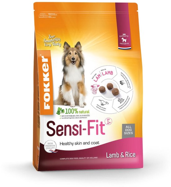 Fokker Sensi-Fit Hondenvoer - 3 x 2,5 kg - Voordeelverpakking