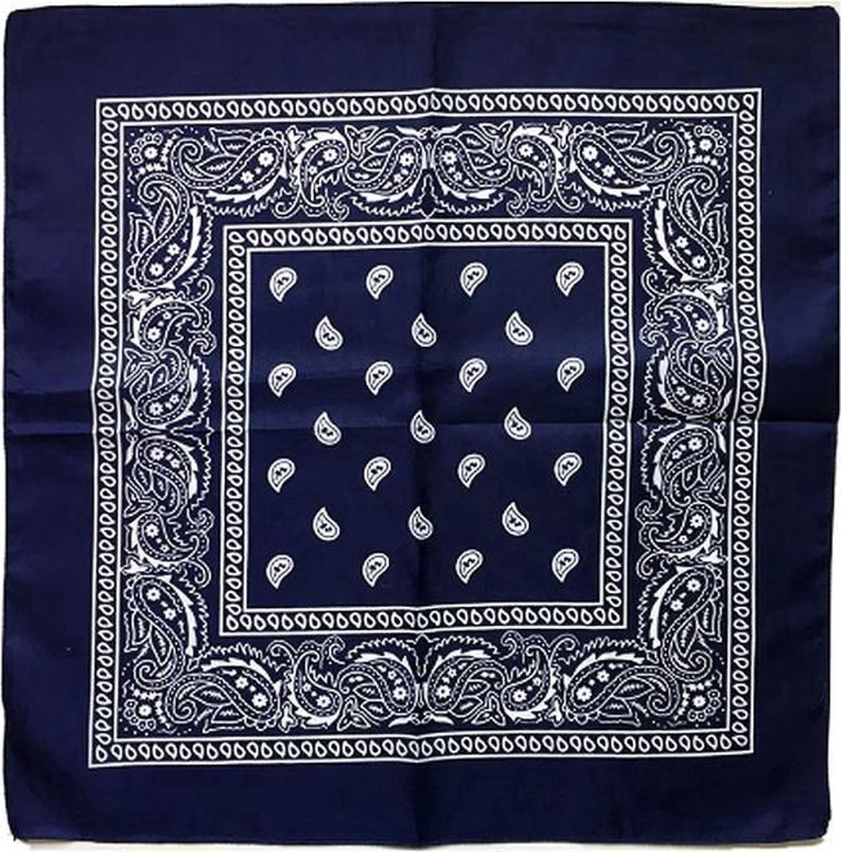 Goedkoopste Jumada's Boerenzakdoek - Cowboy Zakdoek - Bandana - Dames - Heren - Marineblauw