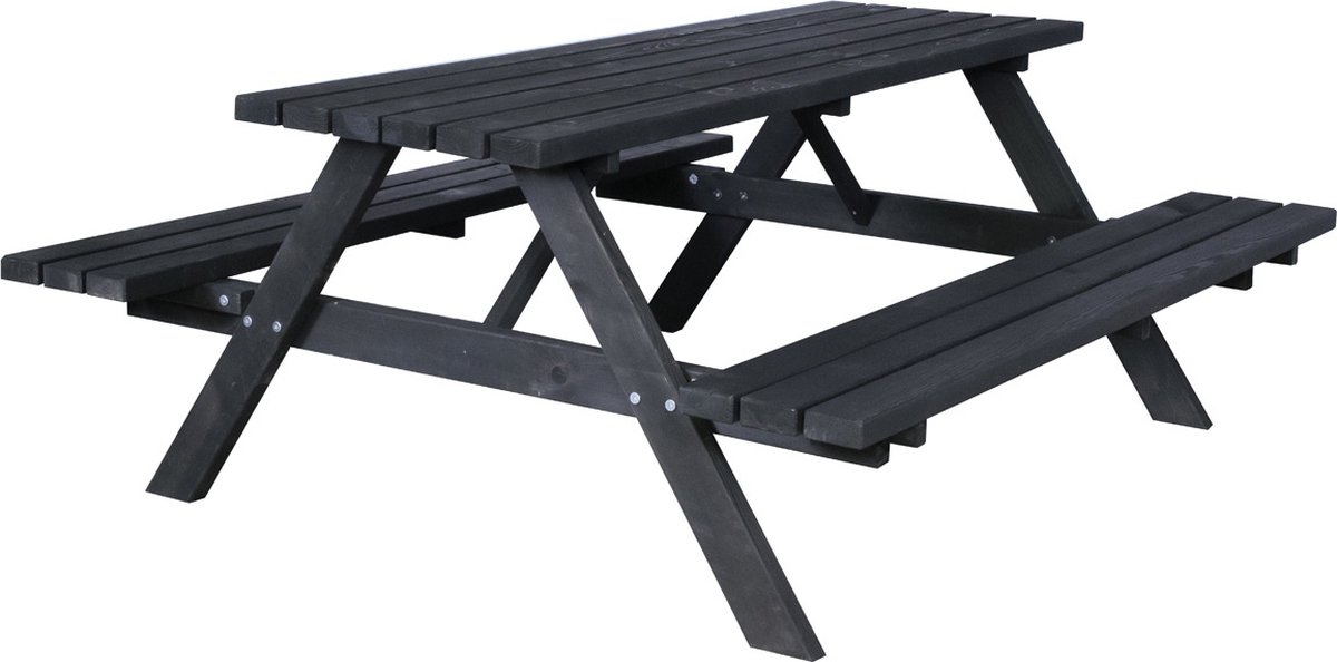 Sens-Line Julia picknicktafel - picknickbank - Grenenhout - Zwart