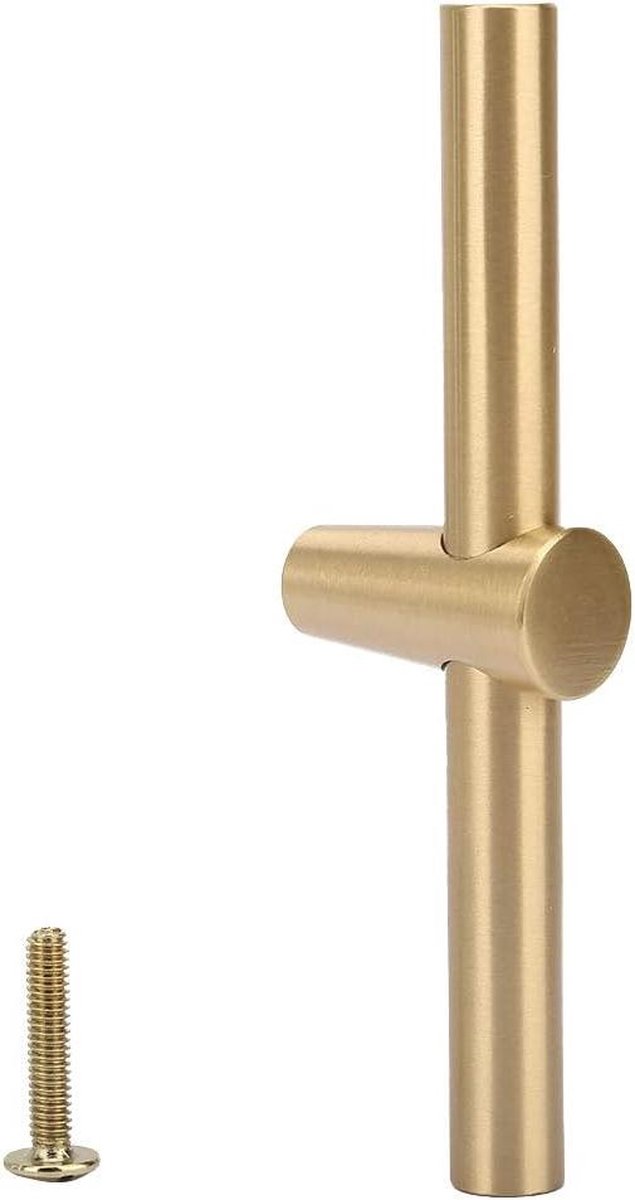 T-balk trekhandel van messing - Garderobe deurknop - Kasthandvat - Ladekastgrepen