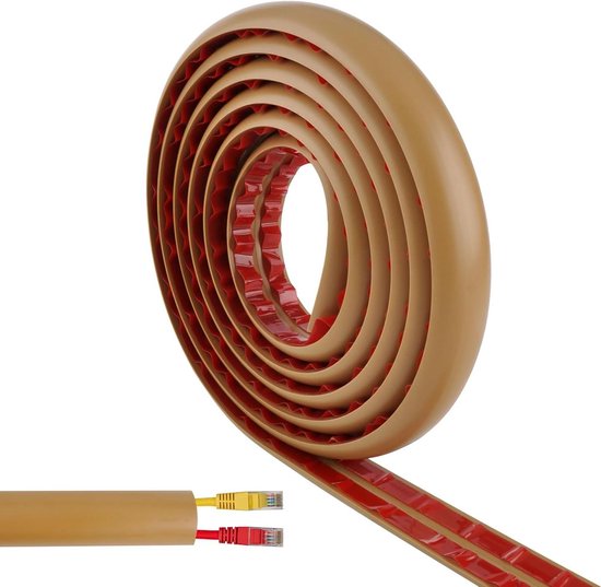 Quest Kabelgoot, Kabelbrug voor op de vloer van PVC - Lengte 200 cm